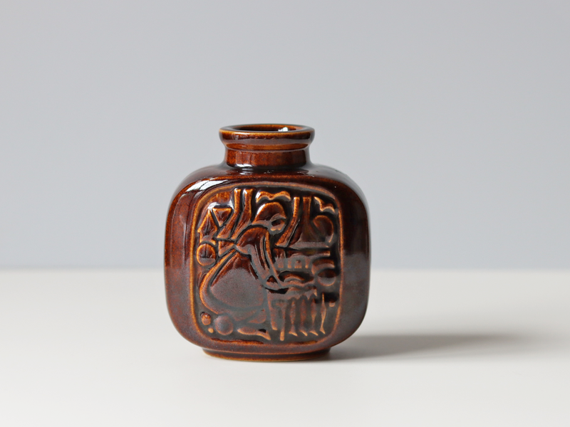 Michael Andersen&son （マイケル・アンダーセン） vase dark brown  │ 北欧ヴィンテージ デンマーク 花瓶 陶磁器