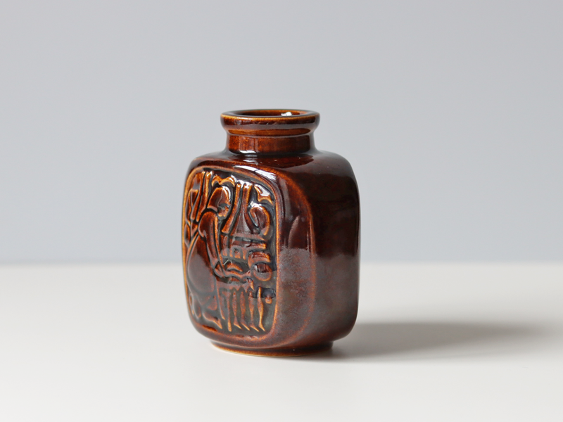 Michael Andersen&son （マイケル・アンダーセン） vase dark brown  │ 北欧ヴィンテージ デンマーク 花瓶 陶磁器