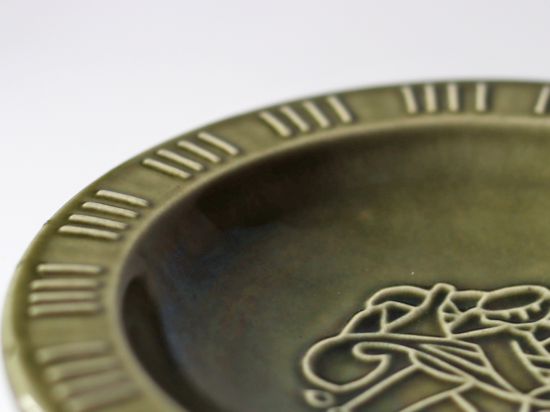 Michael Andersen&son （マイケル・アンダーセン） deep plate green  │ 北欧ヴィンテージ デンマーク 食器 プレート ボウル 陶磁器