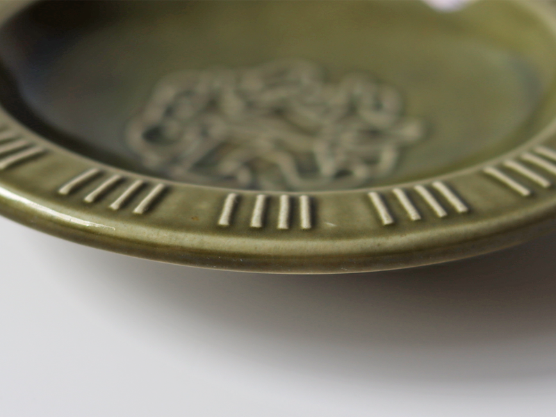 Michael Andersen&son （マイケル・アンダーセン） deep plate green  │ 北欧ヴィンテージ デンマーク 食器 プレート ボウル 陶磁器