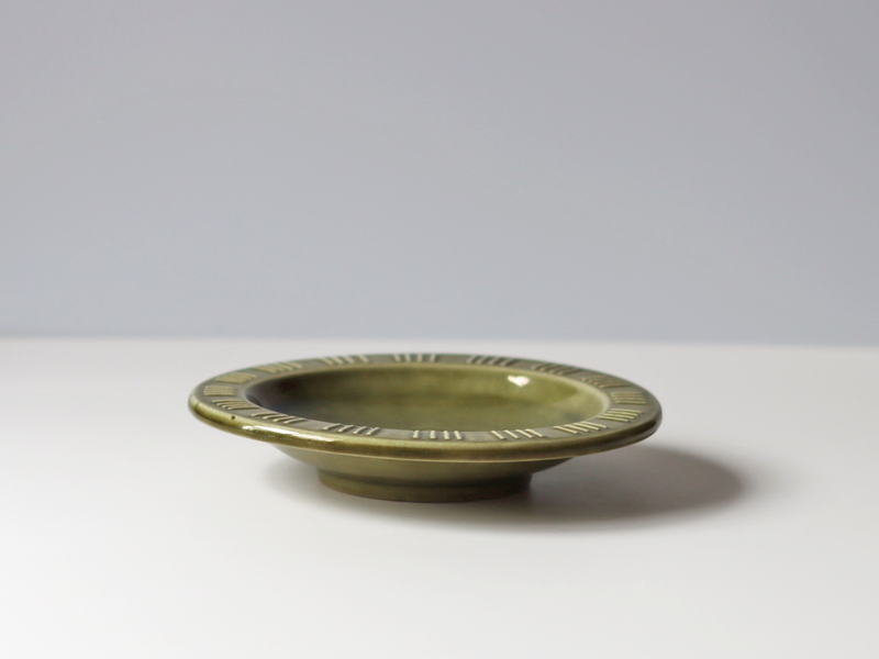 Michael Andersen&son （マイケル・アンダーセン） deep plate green  │ 北欧ヴィンテージ デンマーク 食器 プレート ボウル 陶磁器