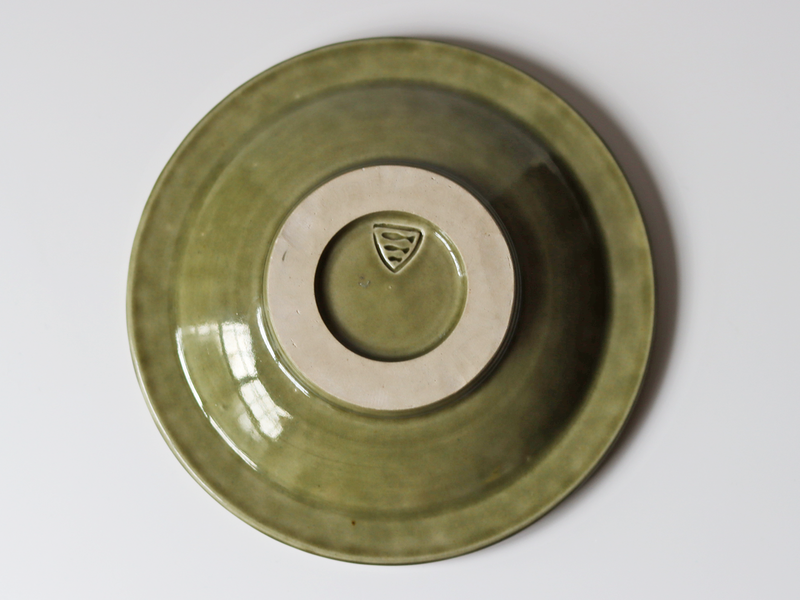 Michael Andersen&son （マイケル・アンダーセン） deep plate green  │ 北欧ヴィンテージ デンマーク 食器 プレート ボウル 陶磁器