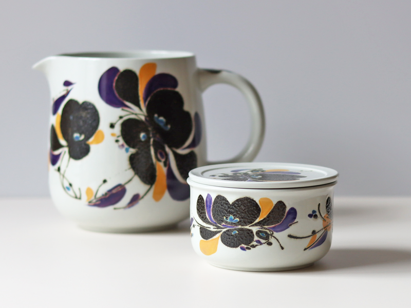 Royal copenhagen （ロイヤルコペンハーゲン） Siena （シエナ） jar IW 954/3769  │ 北欧ヴィンテージ デンマーク 食器 小物入れ 陶磁器