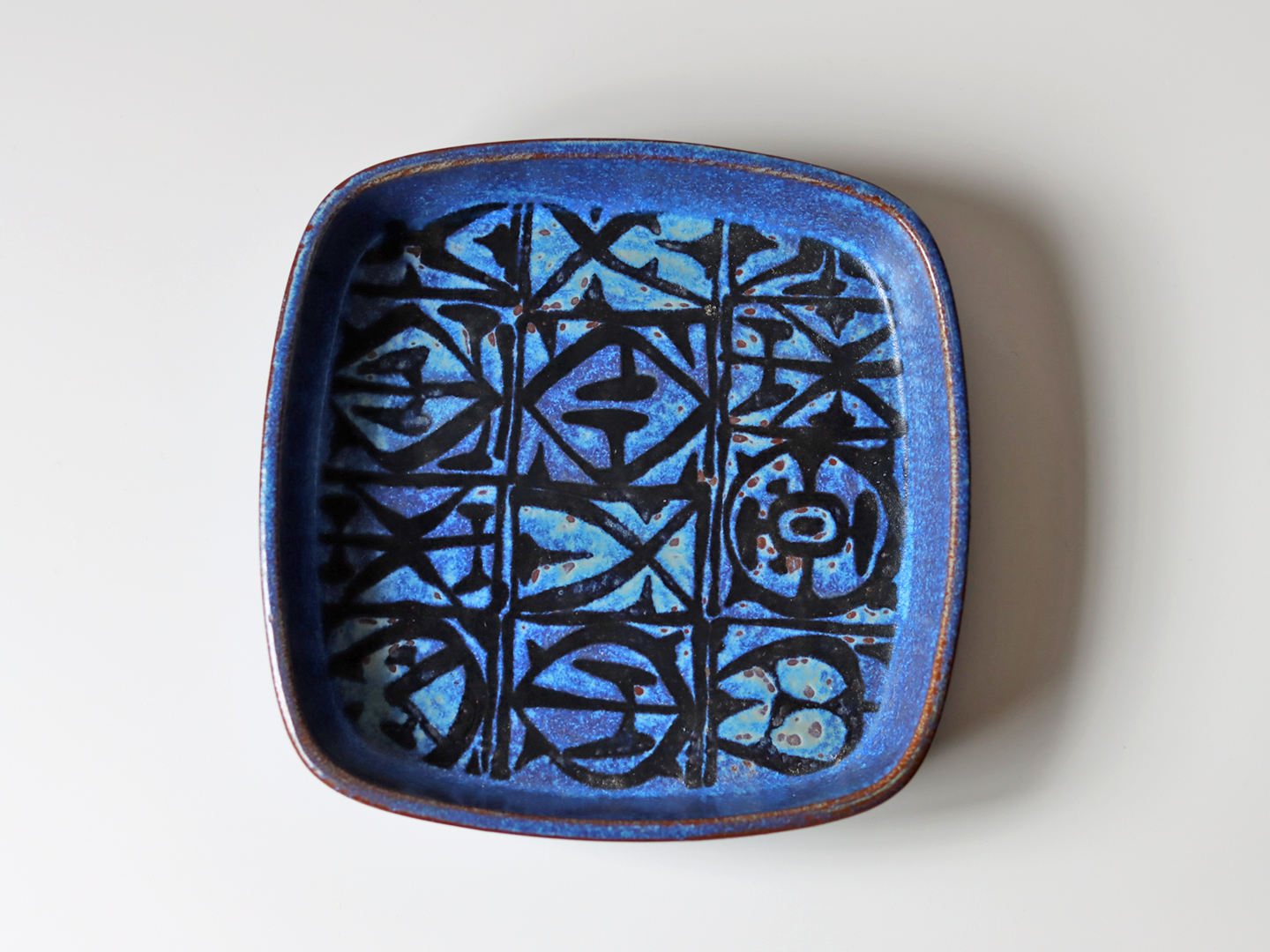 【北欧 デンマーク ヴィンテージ】Royal copenhagen （ロイヤルコペンハーゲン） Baca （バッカ） square plate NT 704/2883
