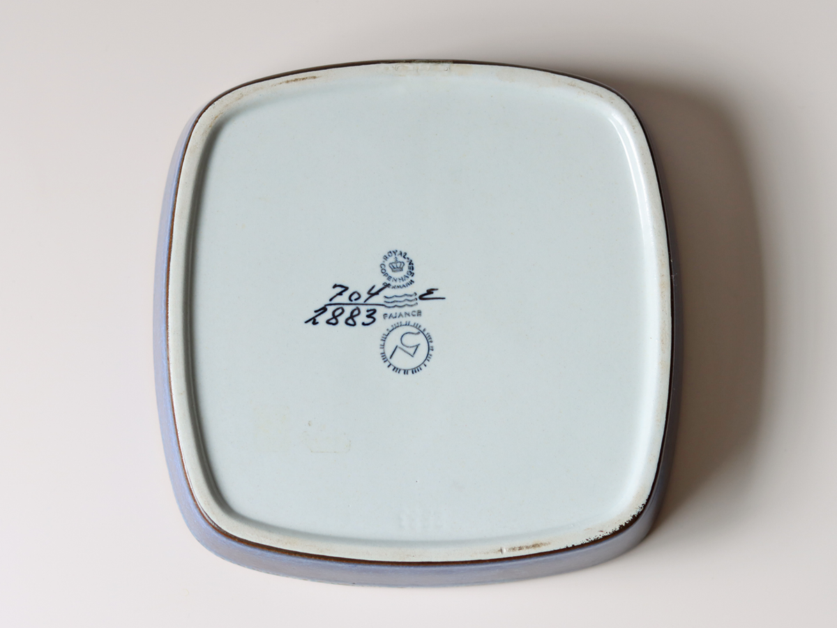 Royal copenhagen （ロイヤルコペンハーゲン） Baca （バッカ） square plate NT 704/2883   │ 北欧ヴィンテージ デンマーク 食器 プレート 陶磁器