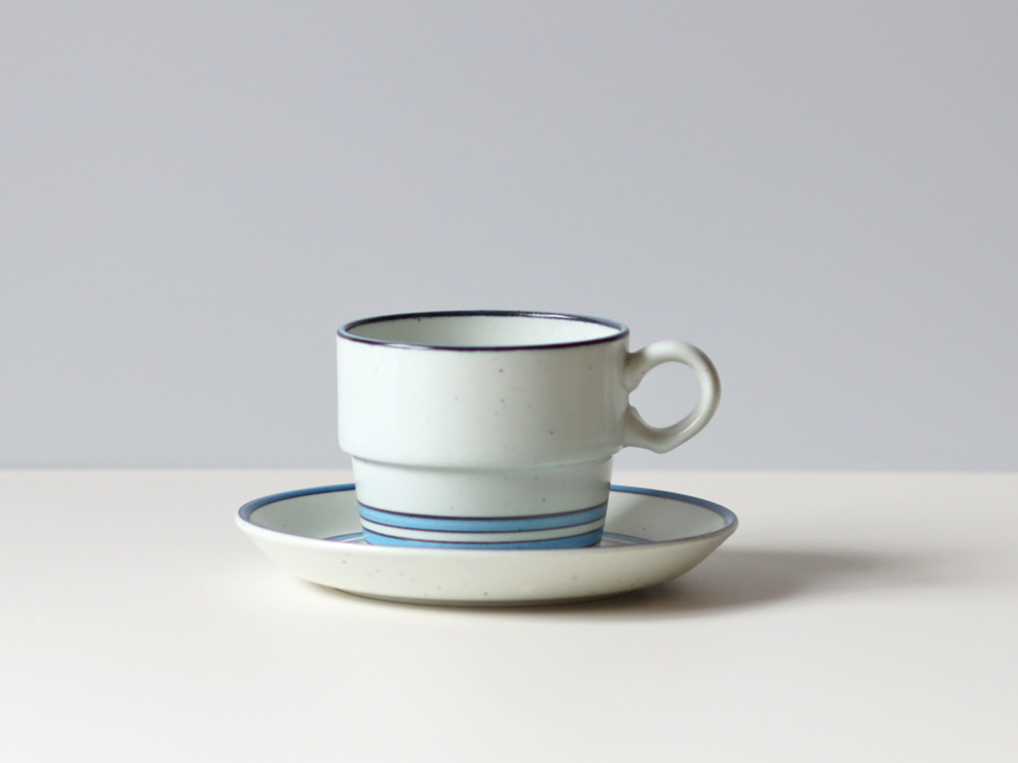 【北欧 スウェーデン ヴィンテージ】Gustavsberg （グスタフスベリ） Dart（ダート） coffee cup saucer