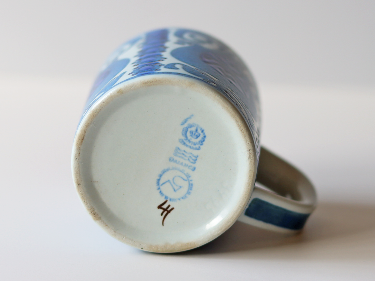 【北欧 デンマーク ヴィンテージ】Royal copenhagen （ロイヤルコペンハーゲン） year mug small 1969 NT