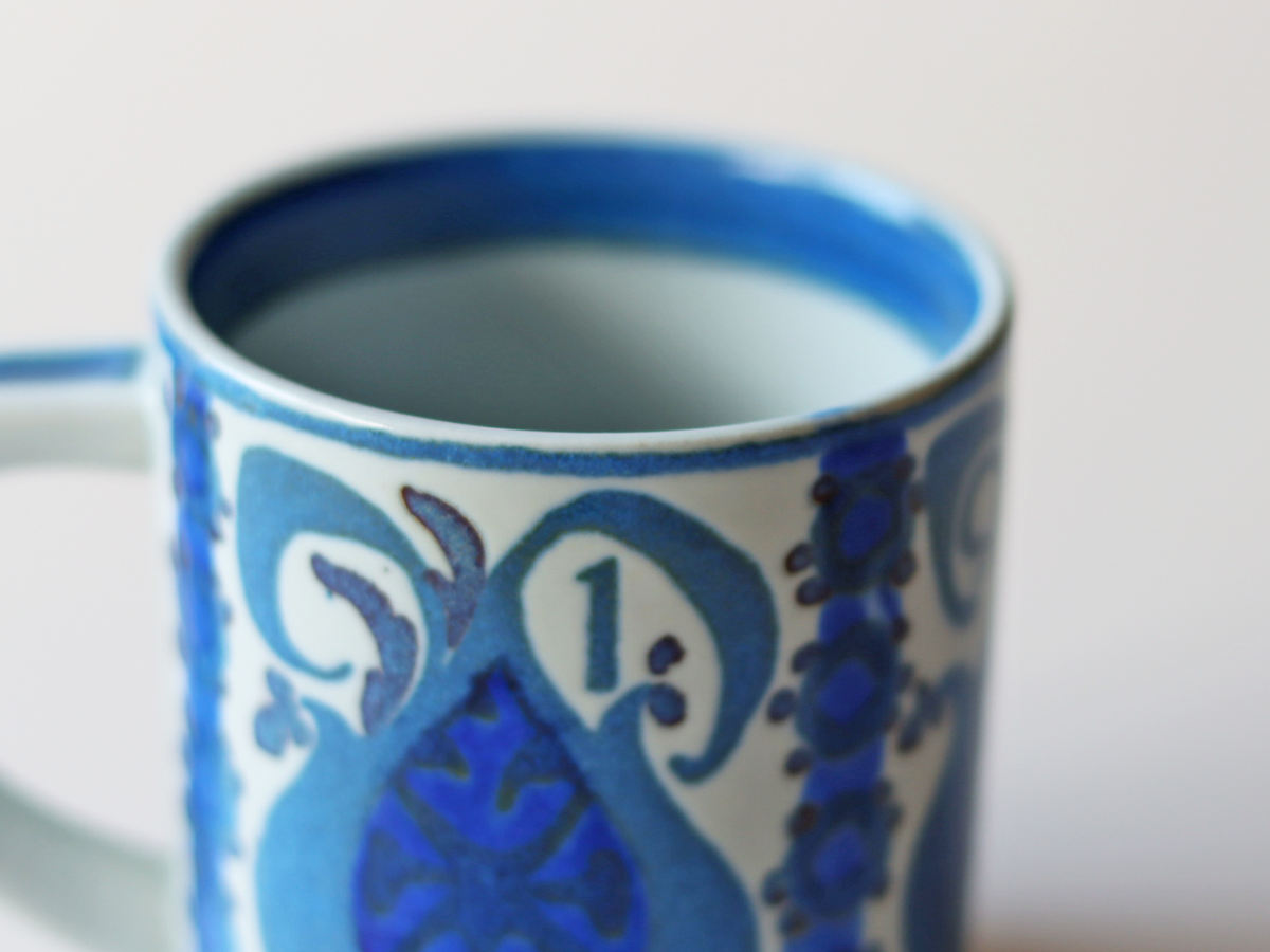 【北欧 デンマーク ヴィンテージ】Royal copenhagen （ロイヤルコペンハーゲン） year mug small 1969 NT