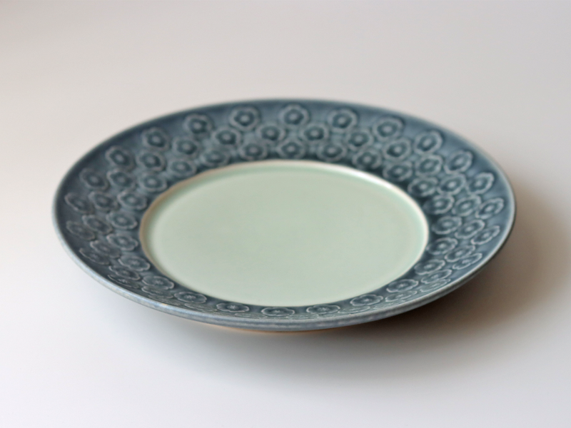 Jens.H.Quistgaard （イェンス・クイストゴー） Azur （アズール）21cm lunch plate │ 北欧ヴィンテージ デンマーク 食器 プラム 陶磁器