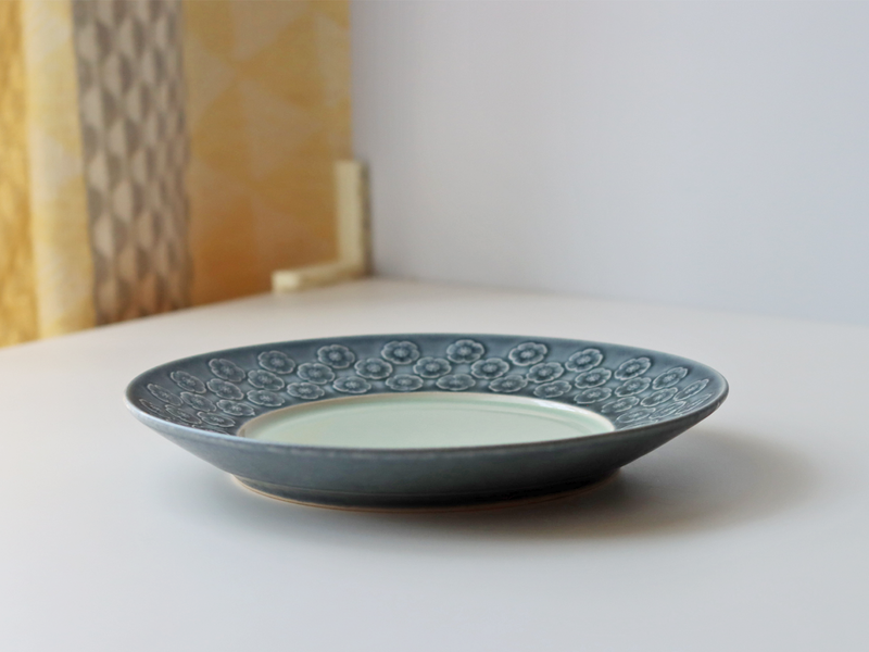 Jens.H.Quistgaard （イェンス・クイストゴー） Azur （アズール）21cm lunch plate │ 北欧ヴィンテージ デンマーク 食器 プラム 陶磁器