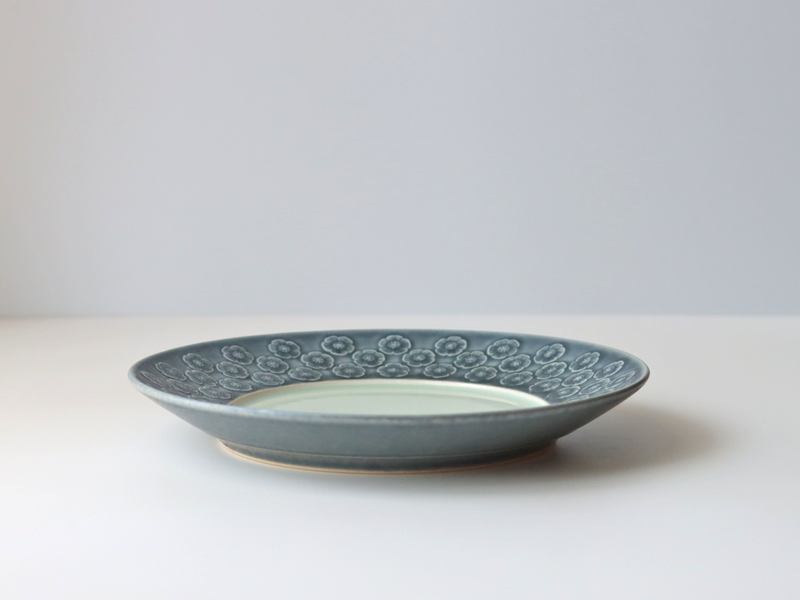 Jens.H.Quistgaard （イェンス・クイストゴー） Azur （アズール）21cm lunch plate │ 北欧ヴィンテージ デンマーク 食器 プラム 陶磁器