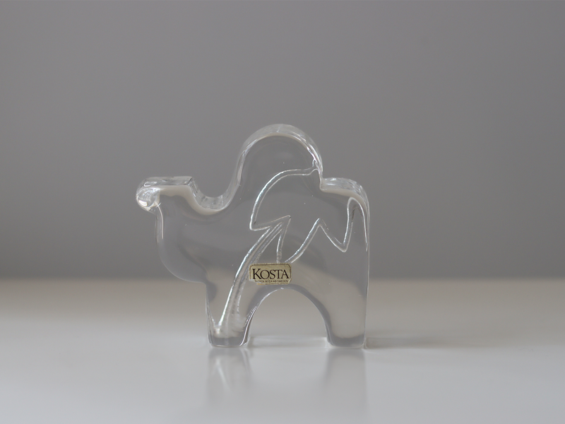 Kosta Boda （コスタ・ボダ） zoo Dromedary │ 北欧 スウェーデン ヴィンテージ オブジェ ガラス