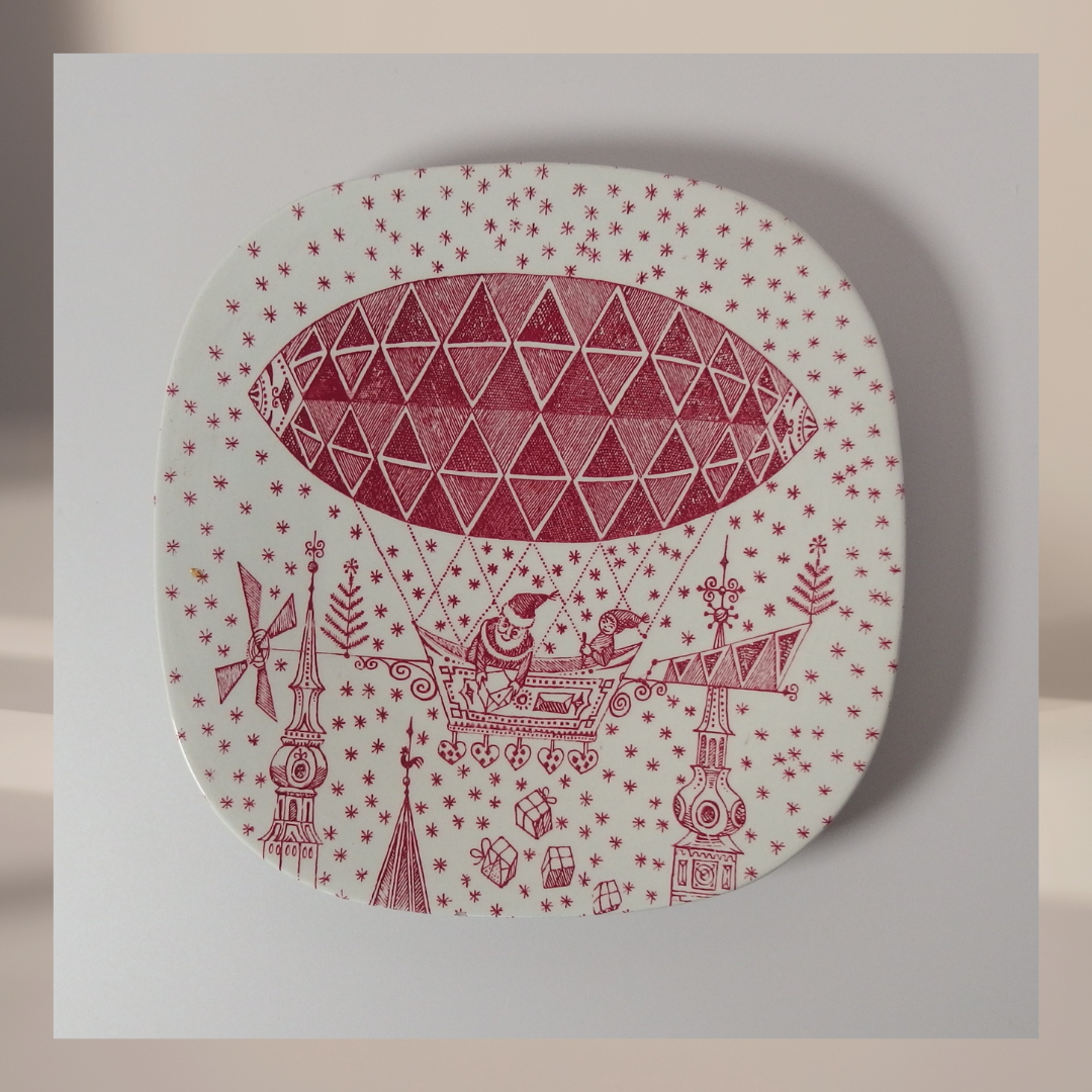 Nymølle（二モーレ） christmas plate │ 北欧ヴィンテージ デンマーク 食器 クリスマスプレート 陶磁器
