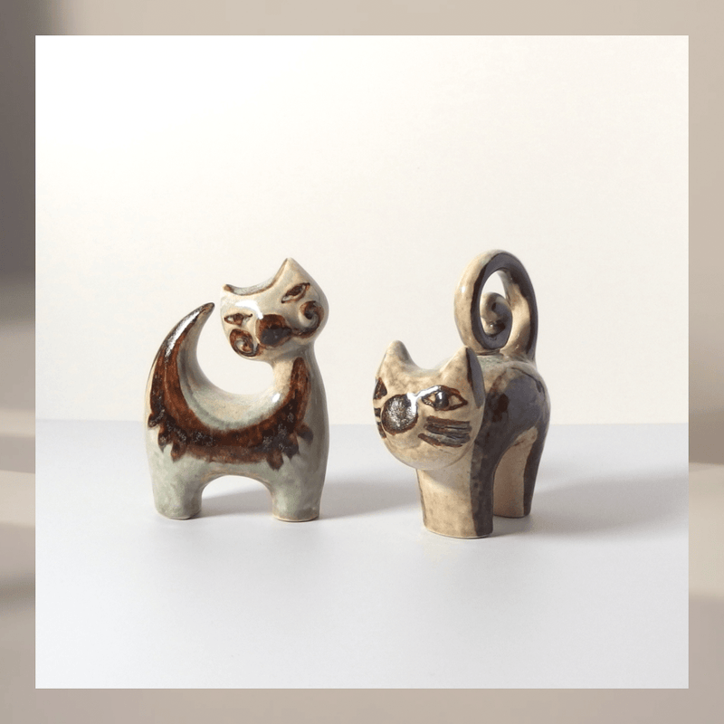 Soholm（スーホルム） cat │ 北欧ヴィンテージ デンマーク 猫 オブジェ 陶磁器