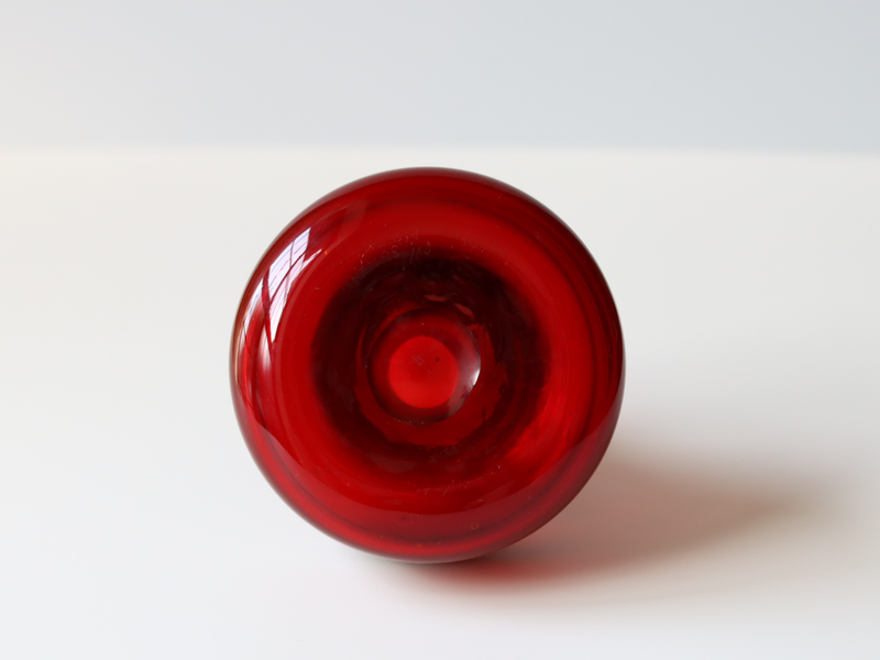 Boda（ボダ） フラワーベース レッド H10.5cm H998/110 / Erik Höglund ｜ 北欧ヴィンテージ スウェーデン