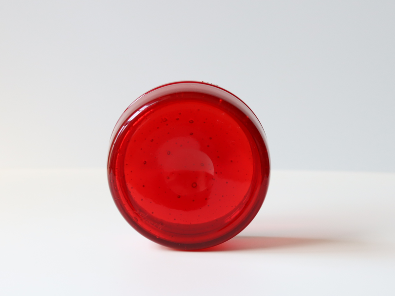 Boda（ボダ） ガラスボウル レッド H6.5cm H1207/125 / Erik Höglund ｜ 北欧ヴィンテージ スウェーデン