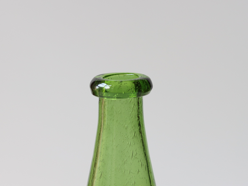 Boda（ボダ） フェイスモチーフ フラワーベース グリーン H18cm H770/190 / Erik Höglund ｜ 北欧ヴィンテージ スウェーデン