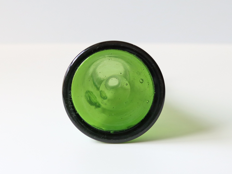 Boda（ボダ） フェイスモチーフ フラワーベース グリーン H18cm H770/190 / Erik Höglund ｜ 北欧ヴィンテージ スウェーデン