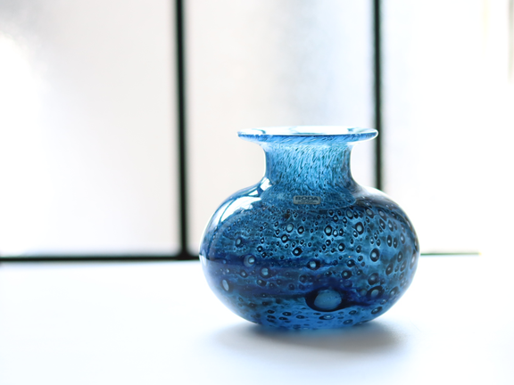 Boda (ボダ) Bertil Vallien(バーティル・ヴァリーン) vase blue Boda (ボダ) Bertil Vallien(バーティル・ヴァリーン) vase blue