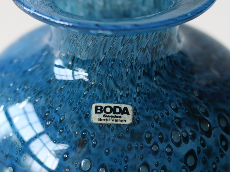 Boda （ボダ） Bertil Vallien（バーティル・ヴァリーン） vase blue │ 北欧 スウェーデン ヴィンテージ ガラス 花瓶