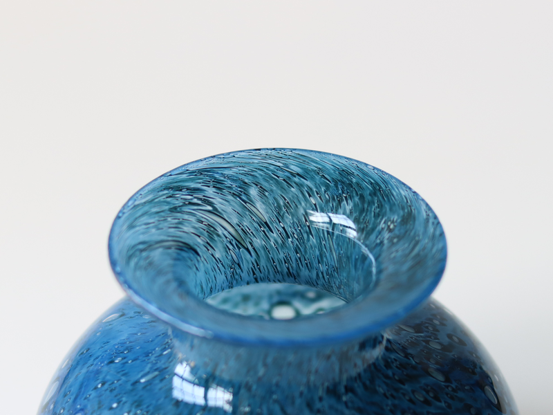 Boda （ボダ） Bertil Vallien（バーティル・ヴァリーン） vase blue │ 北欧 スウェーデン ヴィンテージ ガラス 花瓶