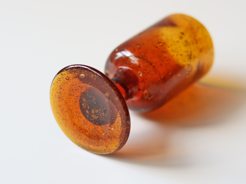 Boda（ボダ） リキュールグラス アンバー H10.5cm / Erik Höglund ｜ 北欧ヴィンテージ スウェーデン