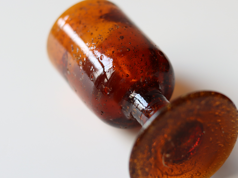 Boda（ボダ） リキュールグラス アンバー H10.5cm / Erik Höglund ｜ 北欧ヴィンテージ スウェーデン