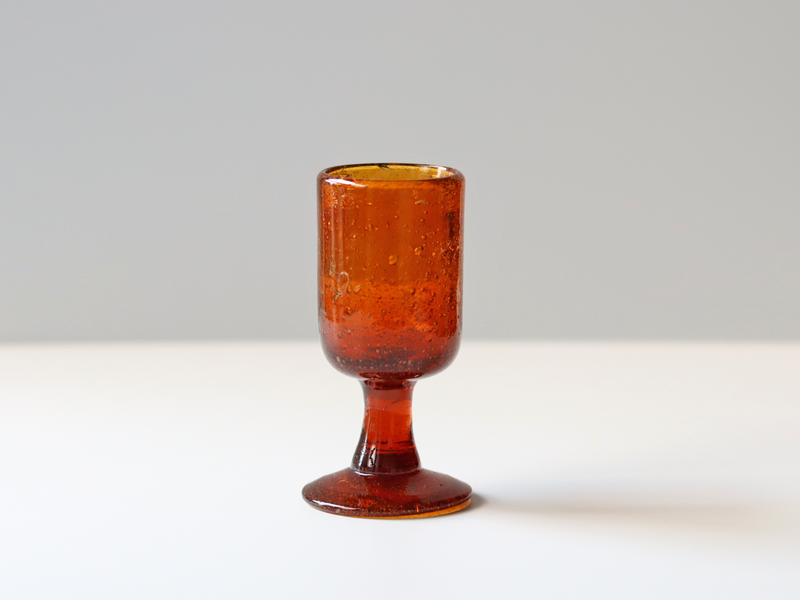 Boda（ボダ） リキュールグラス アンバー H10.5cm / Erik Höglund ｜ 北欧ヴィンテージ スウェーデン