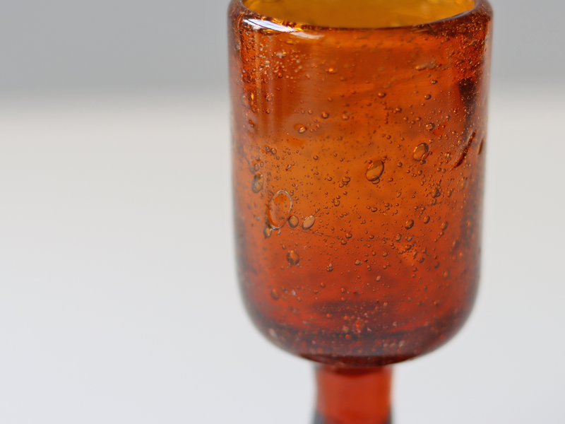 Boda（ボダ） リキュールグラス アンバー H10.5cm / Erik Höglund ｜ 北欧ヴィンテージ スウェーデン