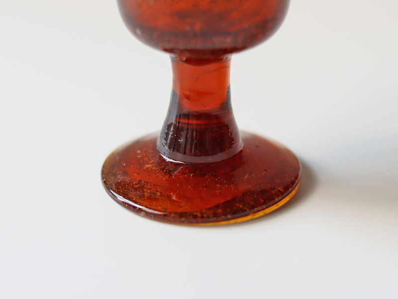 Boda（ボダ） リキュールグラス アンバー H10.5cm / Erik Höglund ｜ 北欧ヴィンテージ スウェーデン