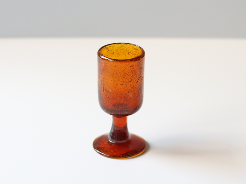 Boda（ボダ） リキュールグラス アンバー H10.5cm / Erik Höglund ｜ 北欧ヴィンテージ スウェーデン