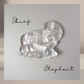 【北欧 ヴィンテージ】 Skurf （スクルーフ） glass elephant