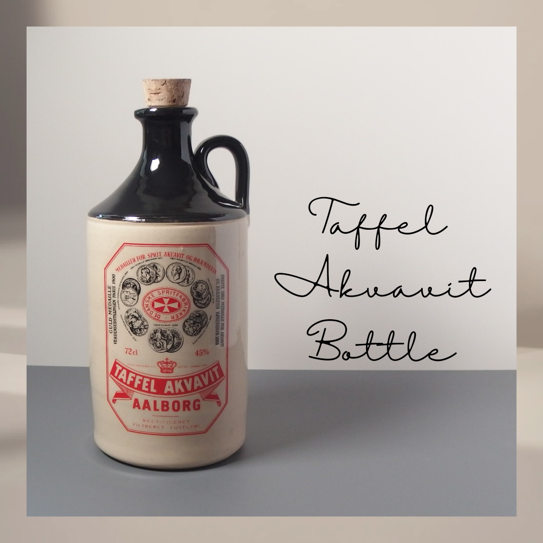 【北欧 ヴィンテージ】 AALBORG Taffel Akvavit bottle