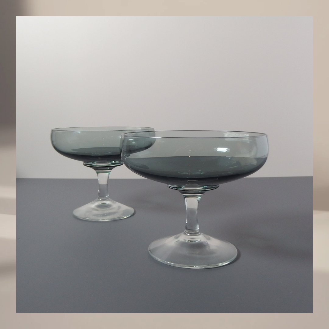 【北欧 ヴィンテージ】Holmegaard （ホルムガード） Atlantic （アトランティック）champagne glass