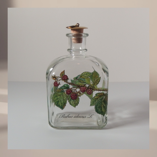 【北欧 デンマーク ヴィンテージ】Holmegaard （ホルムガード） liqueur bottle raspberry
