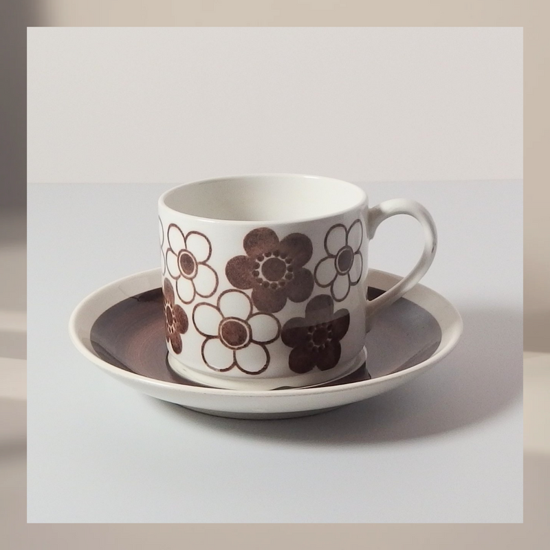 Rorstrand （ロールストランド） Anemon （アネモン）coffee cup saucer │ 北欧 スウェーデン ヴィンテージ コーヒーカップ 陶磁器