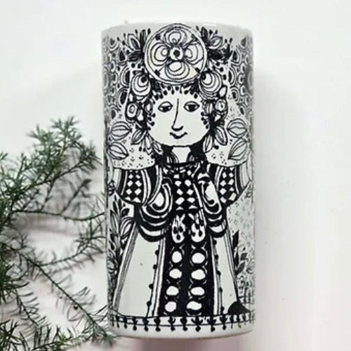 【Nymolle（二モール）Bjorn Wiinblad （ビョルン・ウィンブラッド） Flora vase │ 北欧ヴィンテージ デンマーク 花瓶 陶磁器