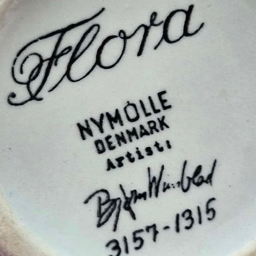 【Nymolle（二モール）Bjorn Wiinblad （ビョルン・ウィンブラッド） Flora vase │ 北欧ヴィンテージ デンマーク 花瓶 陶磁器