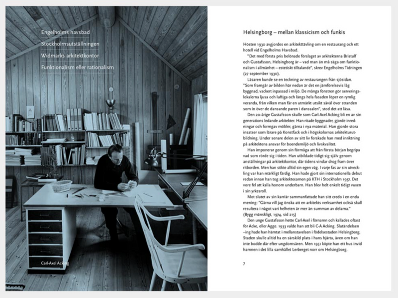 Carl-Axel Acking （カール・アクセル・アッキングの伝記）Arkitekt och formgivare │ 北欧 スウェーデン 書籍 建築家