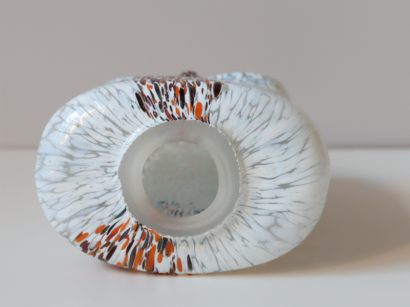 Boda（ボダ） Owls L ガラスフクロウ オブジェ ホワイト / Bertil Vallien ｜ 北欧ヴィンテージ スウェーデン