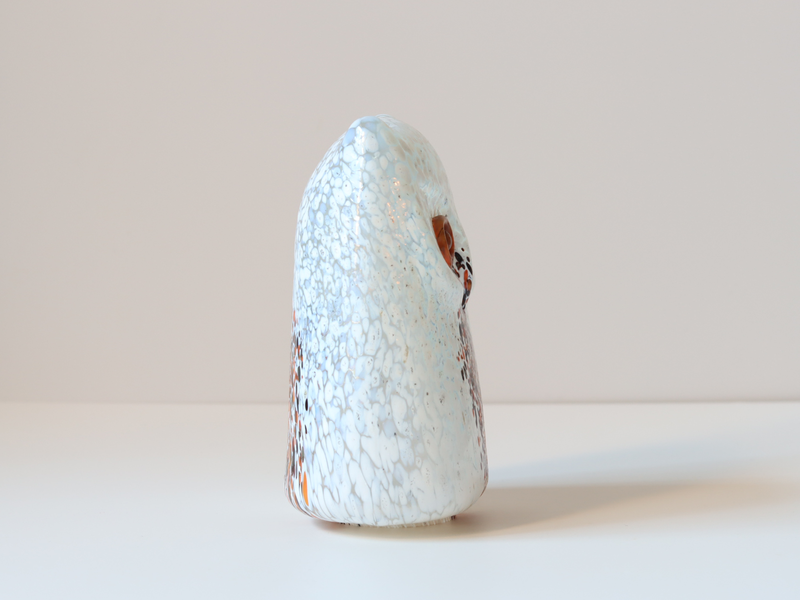 Boda（ボダ） Owls L ガラスフクロウ オブジェ ホワイト / Bertil Vallien ｜ 北欧ヴィンテージ スウェーデン