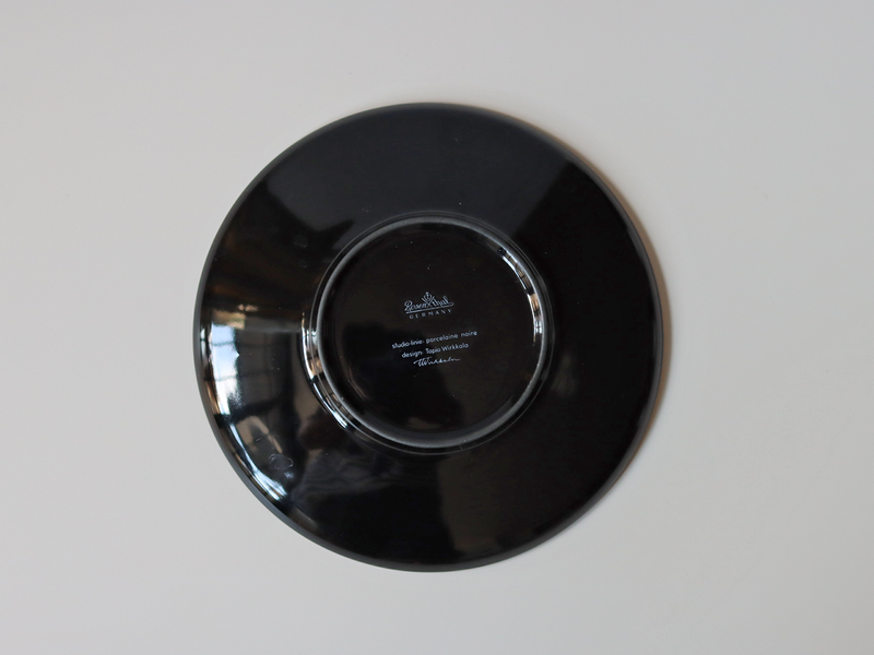 Rosenthal （ローゼンタール） Tapio Wirkkala（タピオ・ウィルカラ）Noire（ノワール）cup saucer trio │ 北欧 ドイツ ヴィンテージ コーヒーカップ 陶磁器