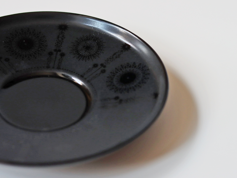 Rosenthal （ローゼンタール） Tapio Wirkkala（タピオ・ウィルカラ）Noire（ノワール）cup saucer trio │ 北欧 ドイツ ヴィンテージ コーヒーカップ 陶磁器