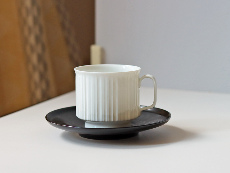 Rosenthal （ローゼンタール） Tapio Wirkkala（タピオ・ウィルカラ）Noire（ノワール）cup saucer trio │ 北欧 ドイツ ヴィンテージ コーヒーカップ 陶磁器