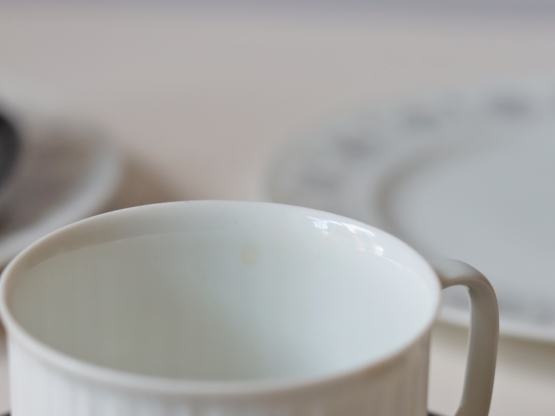 Rosenthal （ローゼンタール） Tapio Wirkkala（タピオ・ウィルカラ）Noire（ノワール）cup saucer trio │ 北欧 ドイツ ヴィンテージ コーヒーカップ 陶磁器