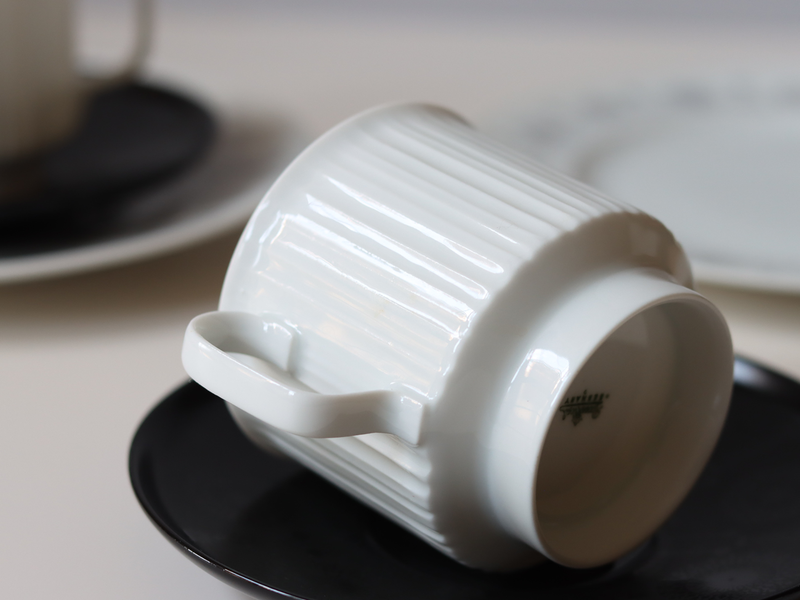 Rosenthal （ローゼンタール） Tapio Wirkkala（タピオ・ウィルカラ）Noire（ノワール）cup saucer trio │ 北欧 ドイツ ヴィンテージ コーヒーカップ 陶磁器