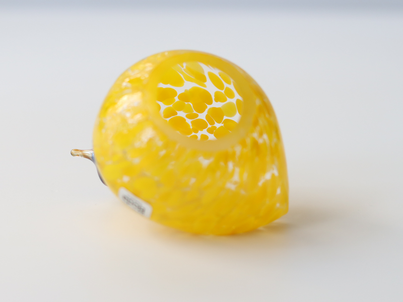 Boda Bird S Bertil Vallien（バーティル・ヴァリーン）│ 北欧 スウェーデン ヴィンテージ 鳥 ガラス オブジェ イエロー