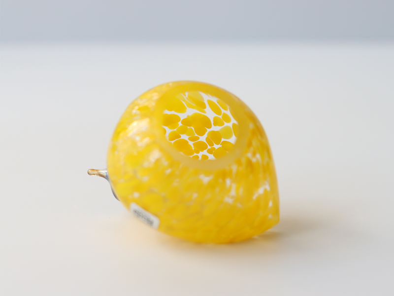 Boda Bird S Bertil Vallien（バーティル・ヴァリーン）│ 北欧 スウェーデン ヴィンテージ 鳥 ガラス オブジェ イエロー