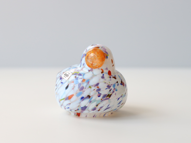 Boda Bird M Bertil Vallien（バーティル・ヴァリーン）│ 北欧 スウェーデン ヴィンテージ 鳥 ガラス オブジェ ホワイト