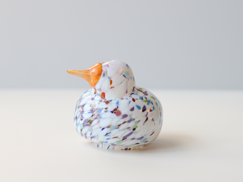 Boda Bird M Bertil Vallien（バーティル・ヴァリーン）│ 北欧 スウェーデン ヴィンテージ 鳥 ガラス オブジェ ホワイト